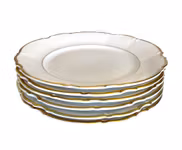 6 st Hutschenreuther Selb Bavaria - Assietter med guldkant - Ø 17 cm