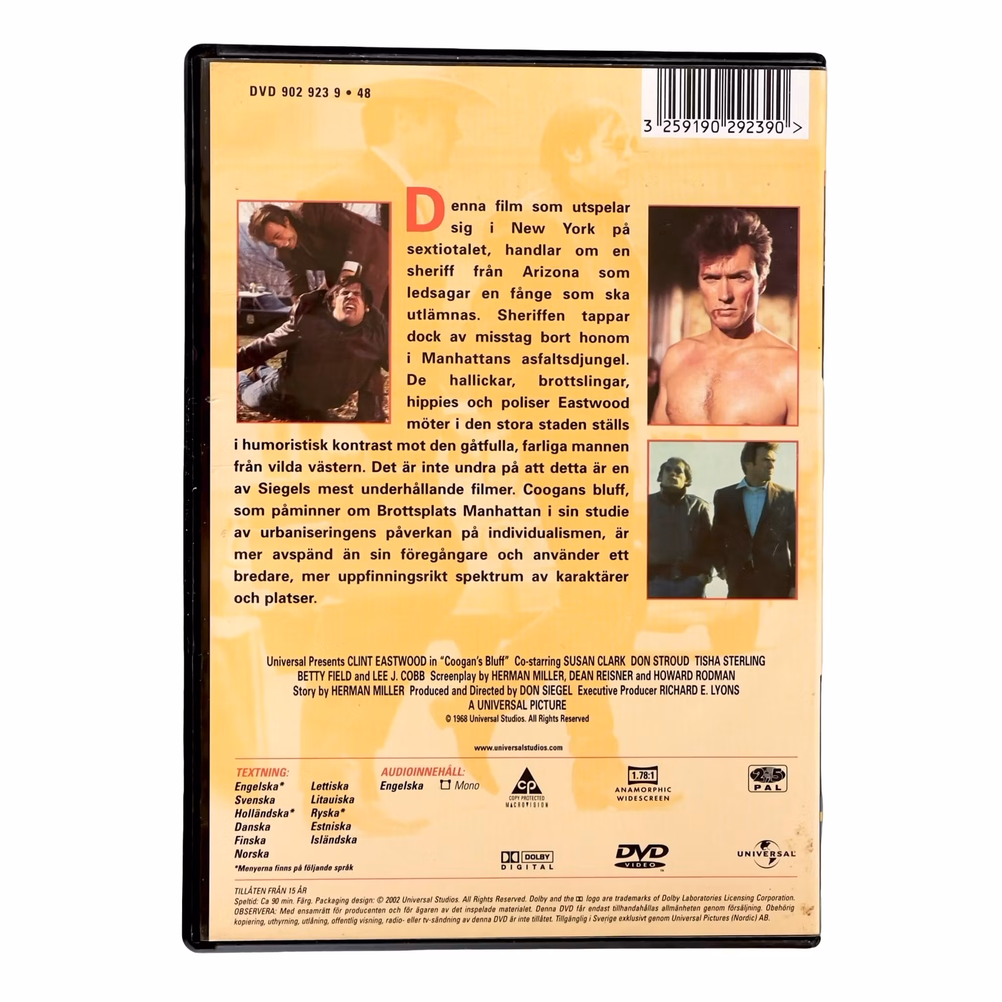 Clint Eastwood - Coogan's Bluff (1968) DVD - Svensk utgåva - Klassiker