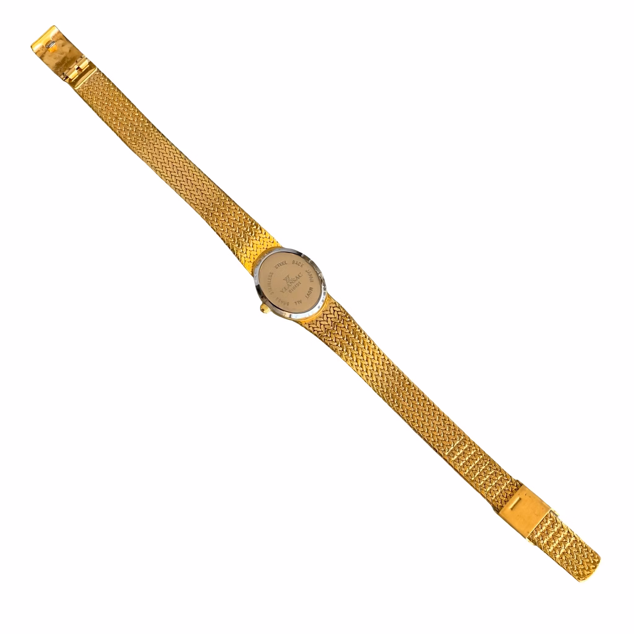 YLANSAC Elegant damarmbandsur - Japan Quartz - Guldfärgad med metallarmband