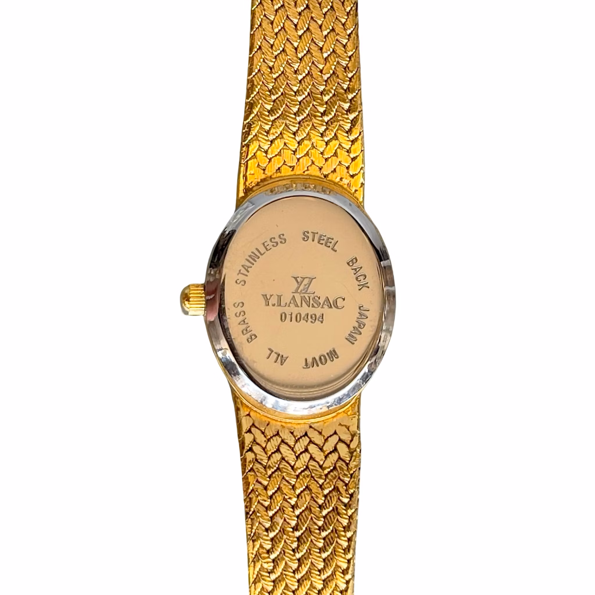 YLANSAC Elegant damarmbandsur - Japan Quartz - Guldfärgad med metallarmband