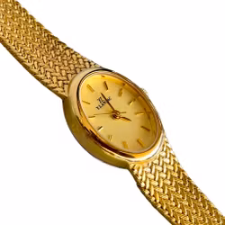 YLANSAC Elegant damarmbandsur - Japan Quartz - Guldfärgad med metallarmband