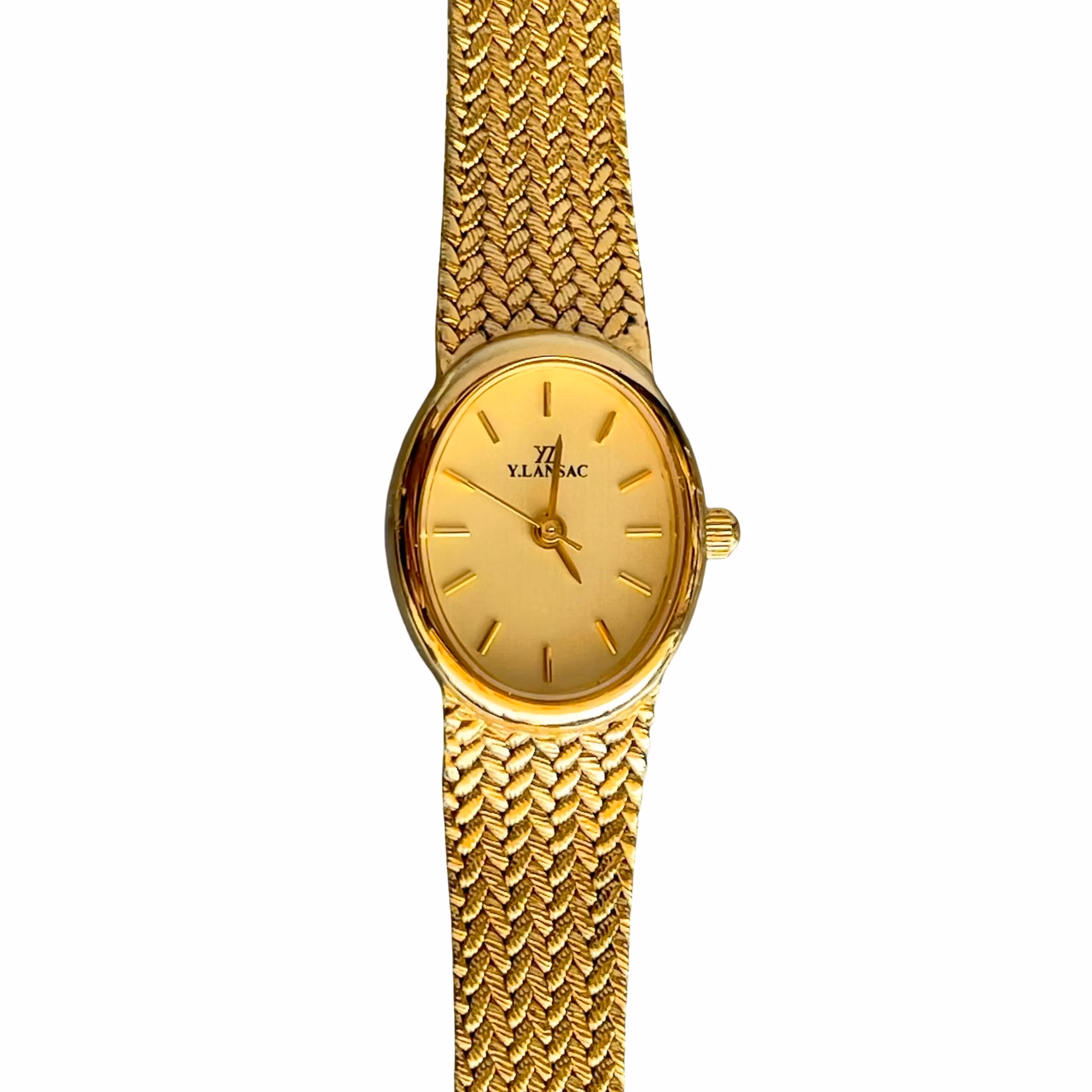YLANSAC Elegant damarmbandsur - Japan Quartz - Guldfärgad med metallarmband