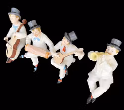 Antika Max Roesler (RMR) porslins figurer - Komplett orkester - 1918 Tyskland