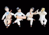 Antika Max Roesler (RMR) porslins figurer - Komplett orkester - 1918 Tyskland