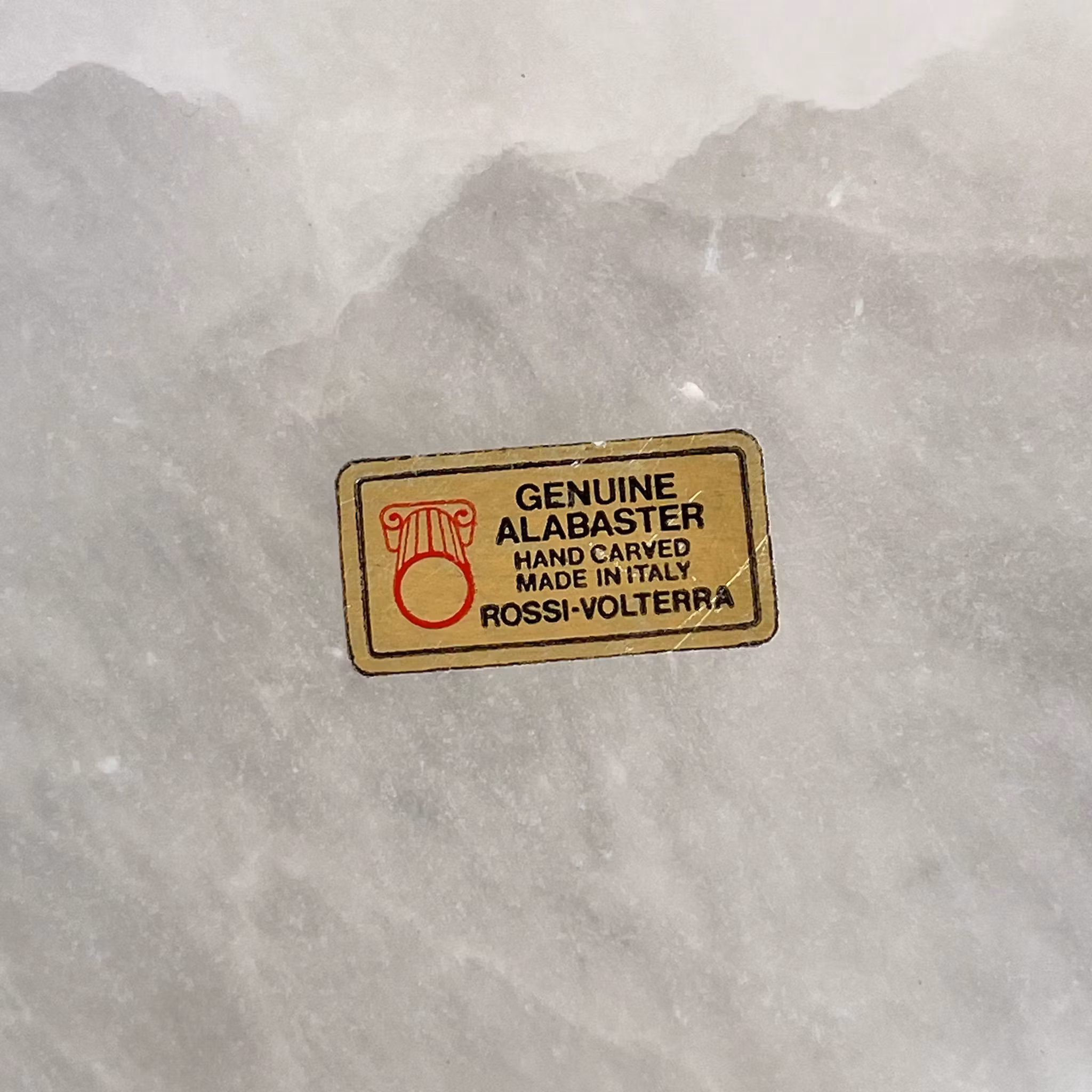 Vintage askfat i alabaster - Rossi Volterra - Italien