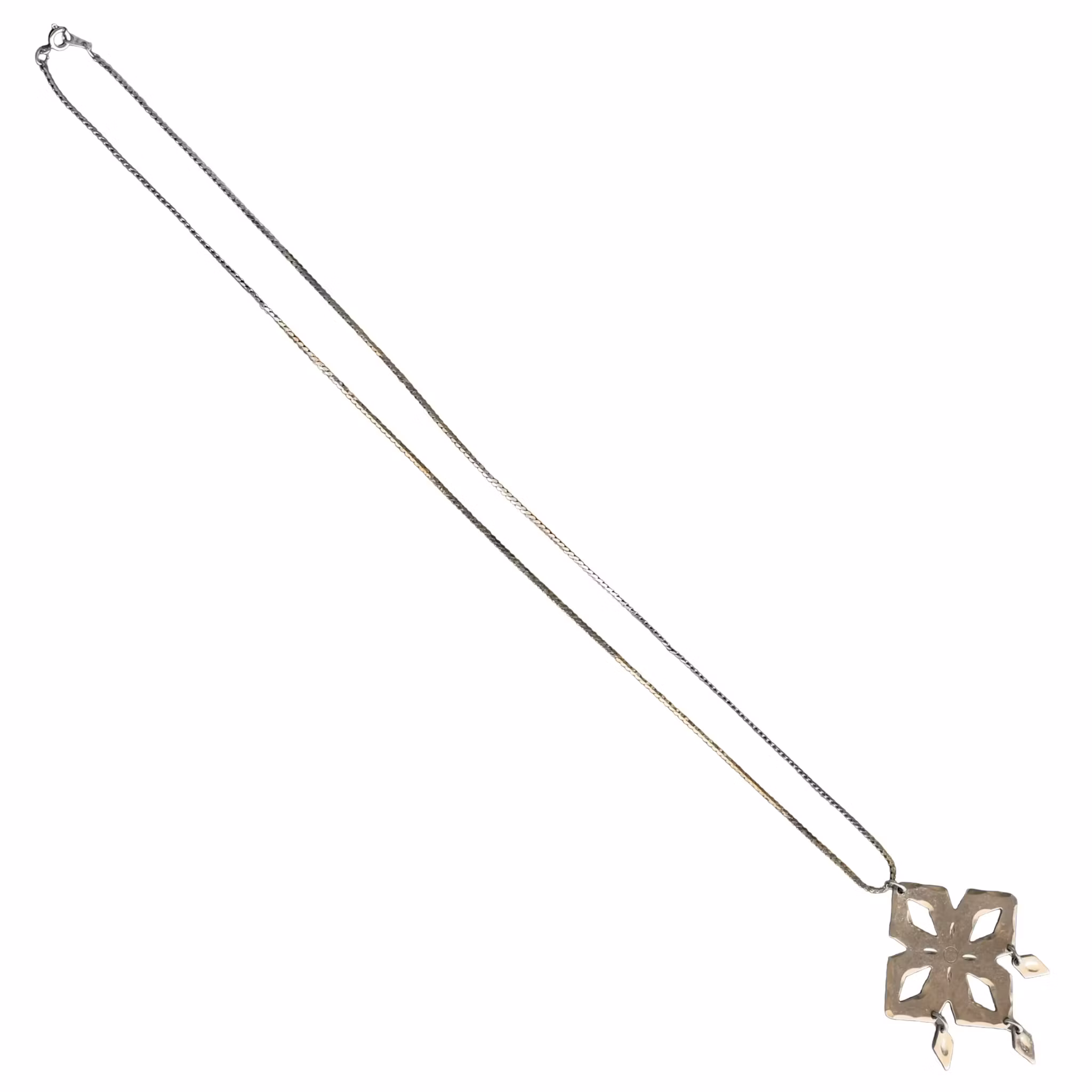 AE Svenskt tenn 1977 - Vintage halsband med tenn hänge