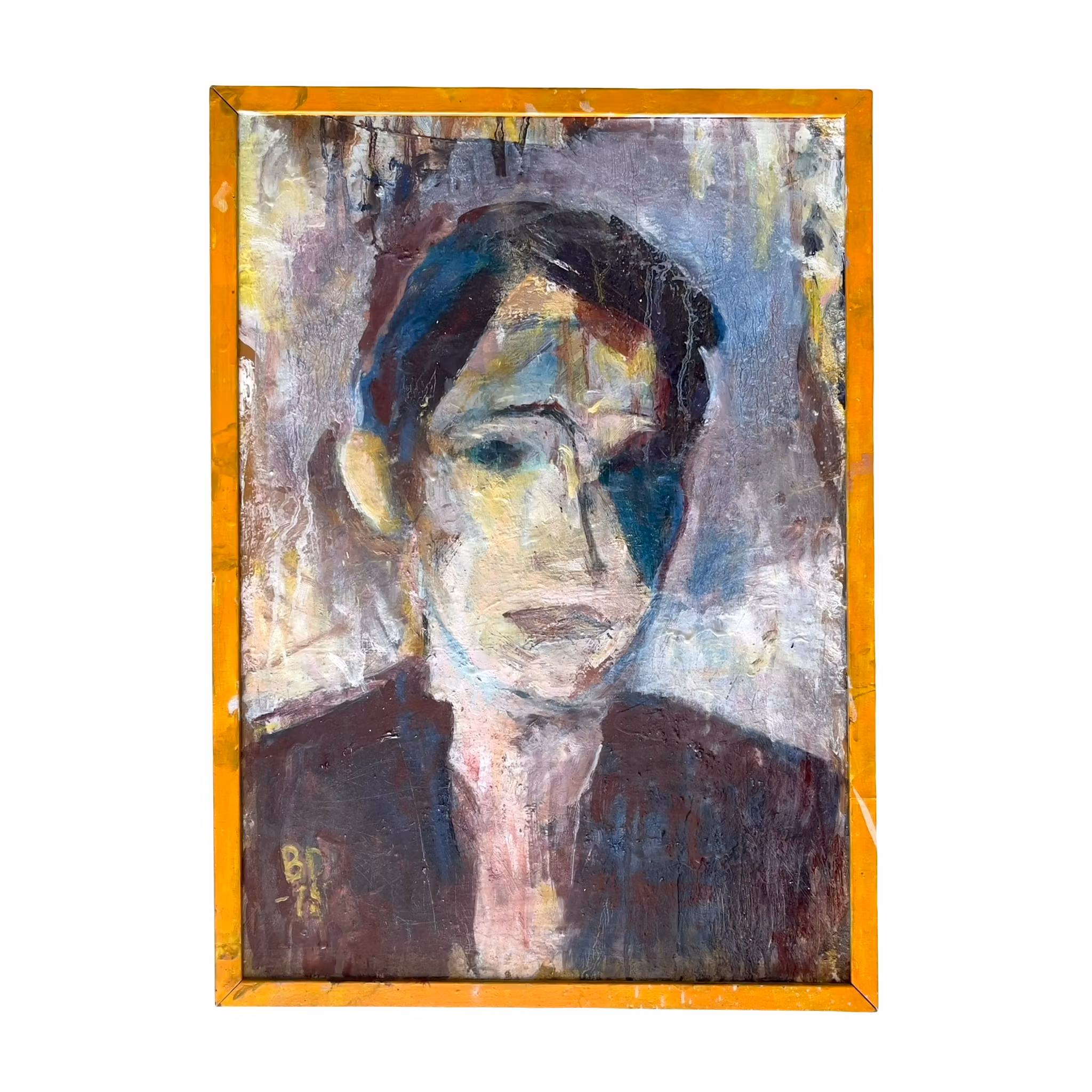 Bengt Dahlberg 2015 - Oljemålning på duk - Original expressionistiskt porträtt