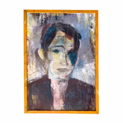 Bengt Dahlberg 2015 - Oljemålning på duk - Original expressionistiskt porträtt