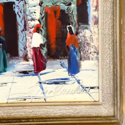 Charles Schölander (1903–1979) – Ölgemälde auf Leinwand – Orientalisches Stadtmotiv