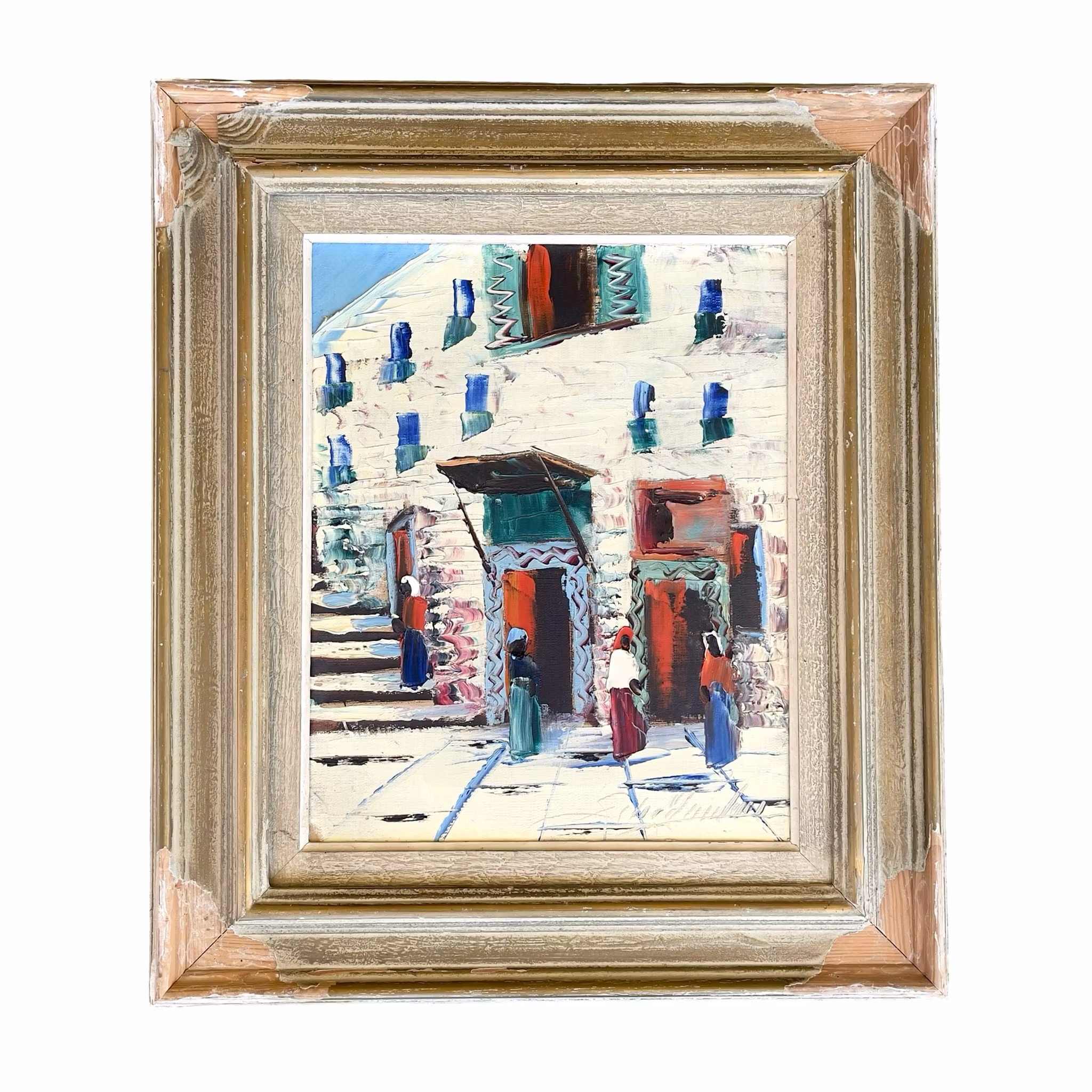 Charles Schölander (1903-1979) - Oljemålning på duk - Orientaliskt stadsmotiv