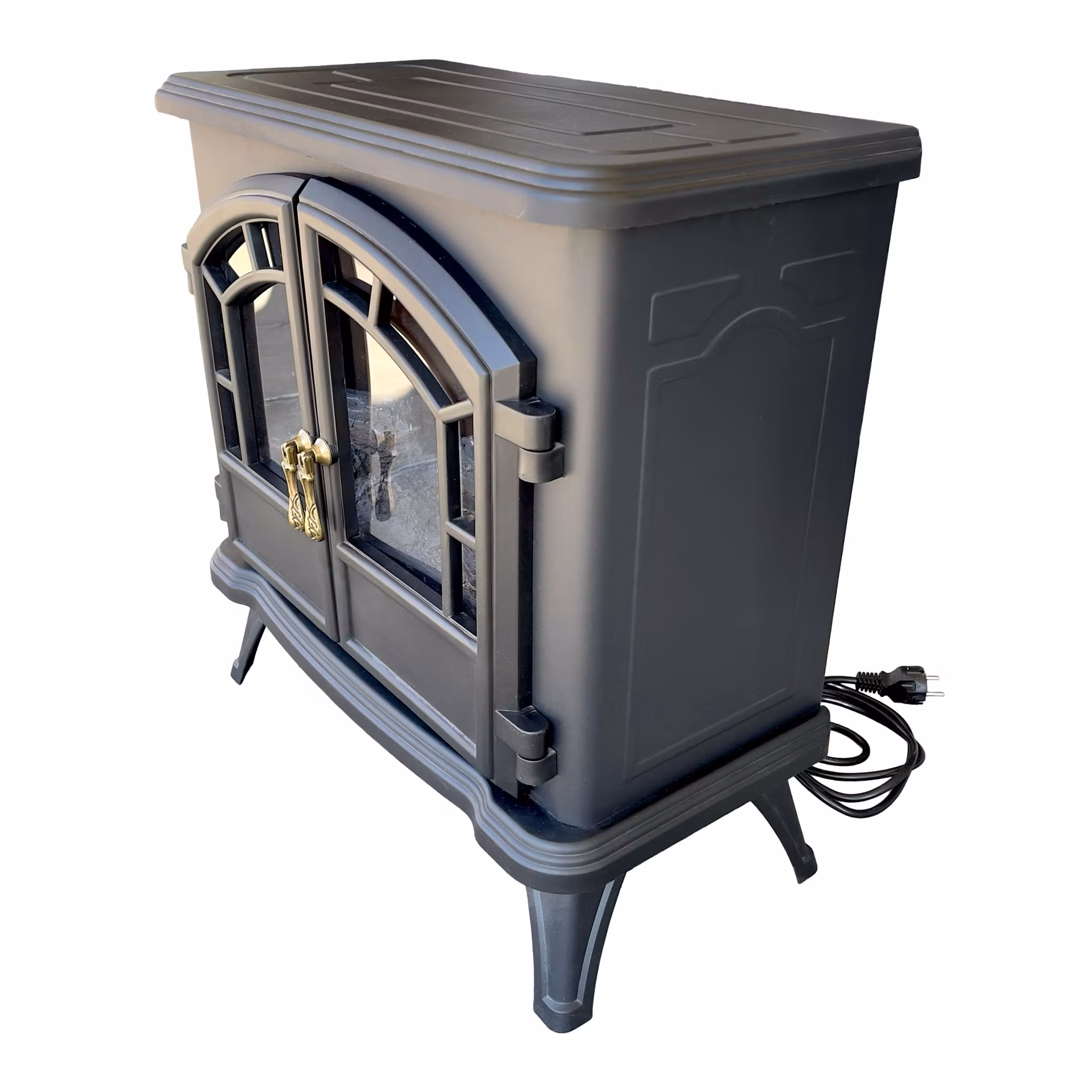 Elektrisk Dekorations kamin Heat-It 1800W - Klassisk Braskamin med Flamm effekt & Termostat