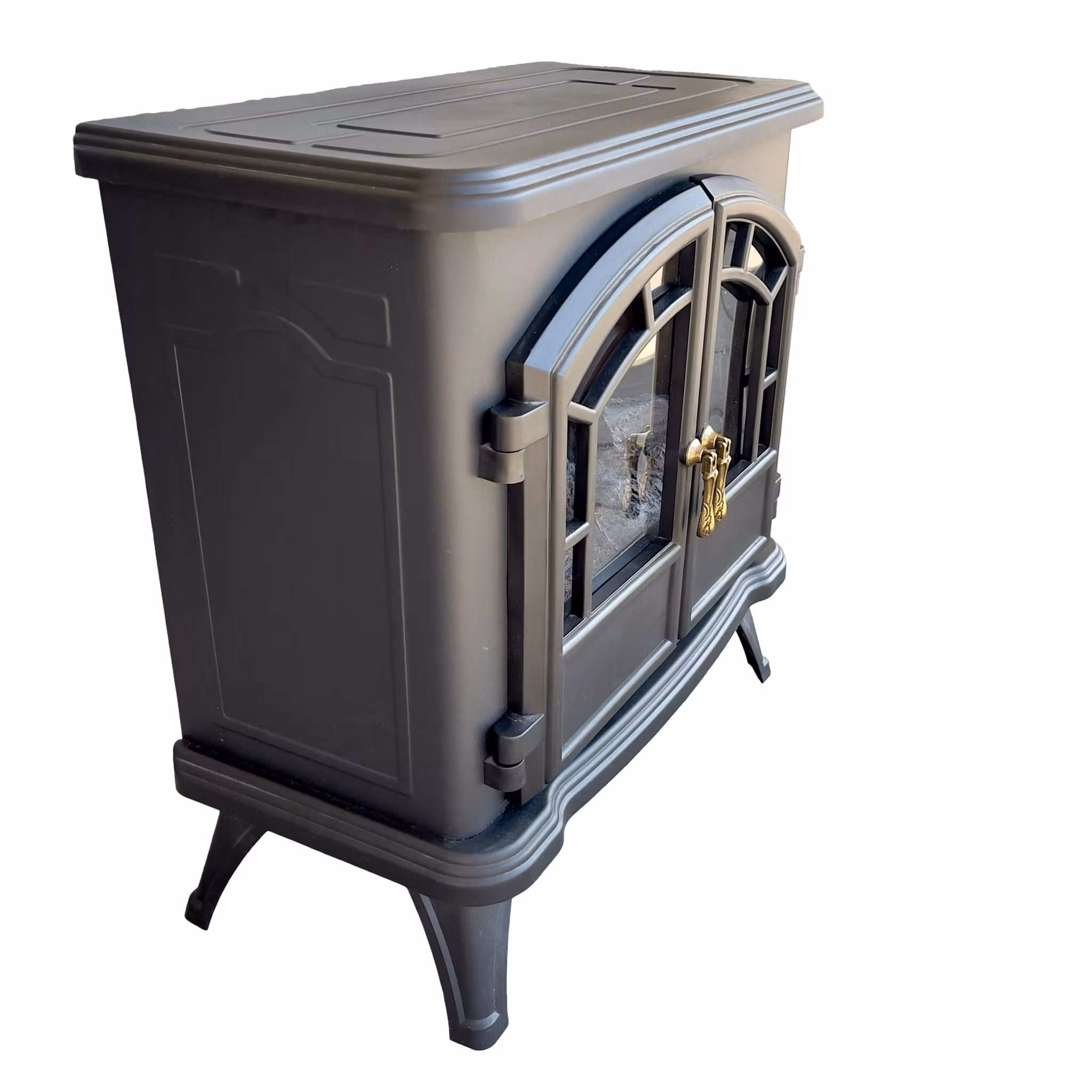 Elektrisk Dekorations kamin Heat-It 1800W - Klassisk Braskamin med Flamm effekt & Termostat