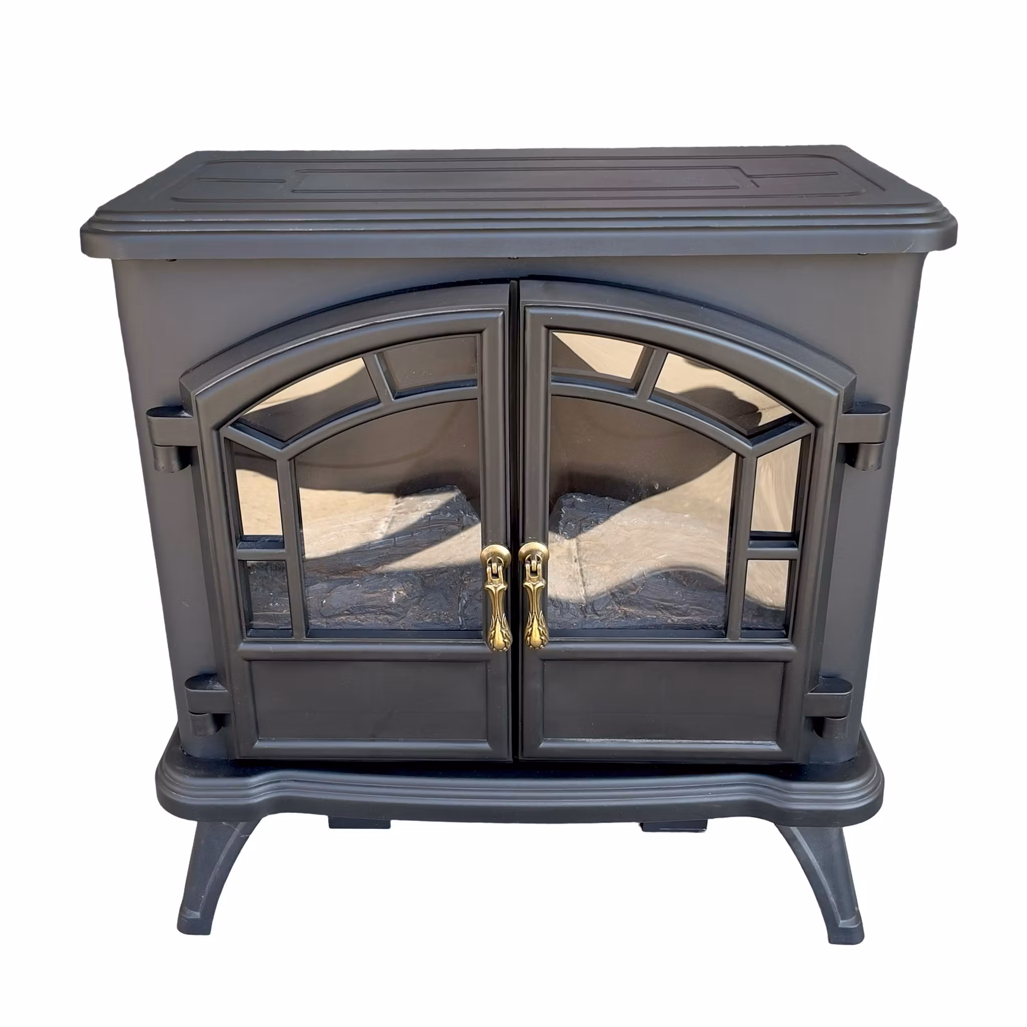Elektrisk Dekorations kamin Heat-It 1800W - Klassisk Braskamin med Flamm effekt & Termostat