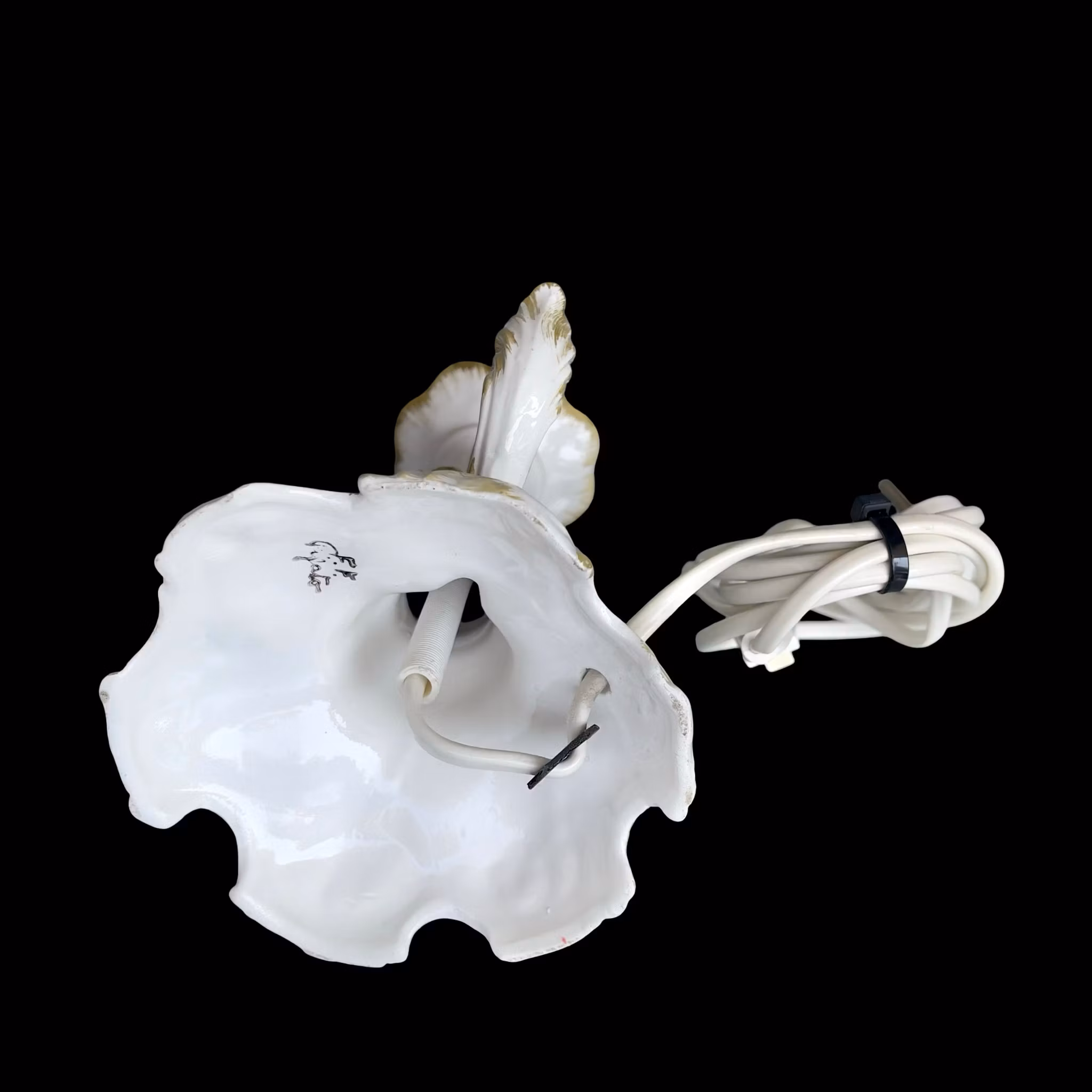 FF Pigato - Bordslampa i hand dekorerat porslin - Italien
