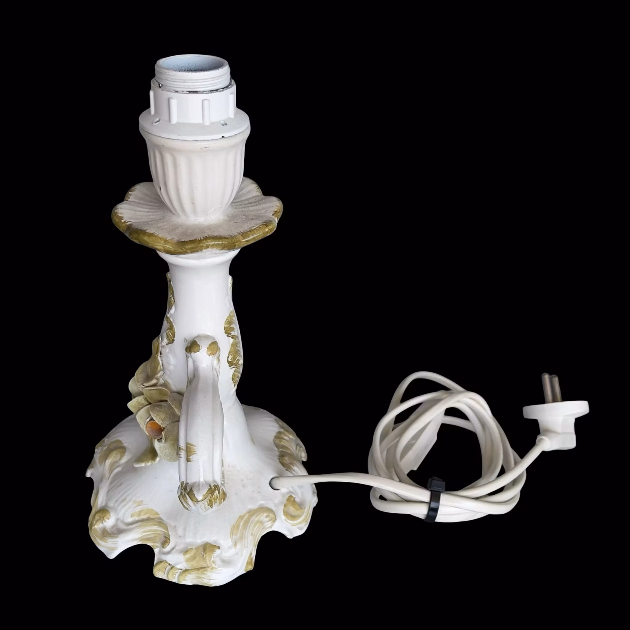 FF Pigato - Bordslampa i hand dekorerat porslin - Italien