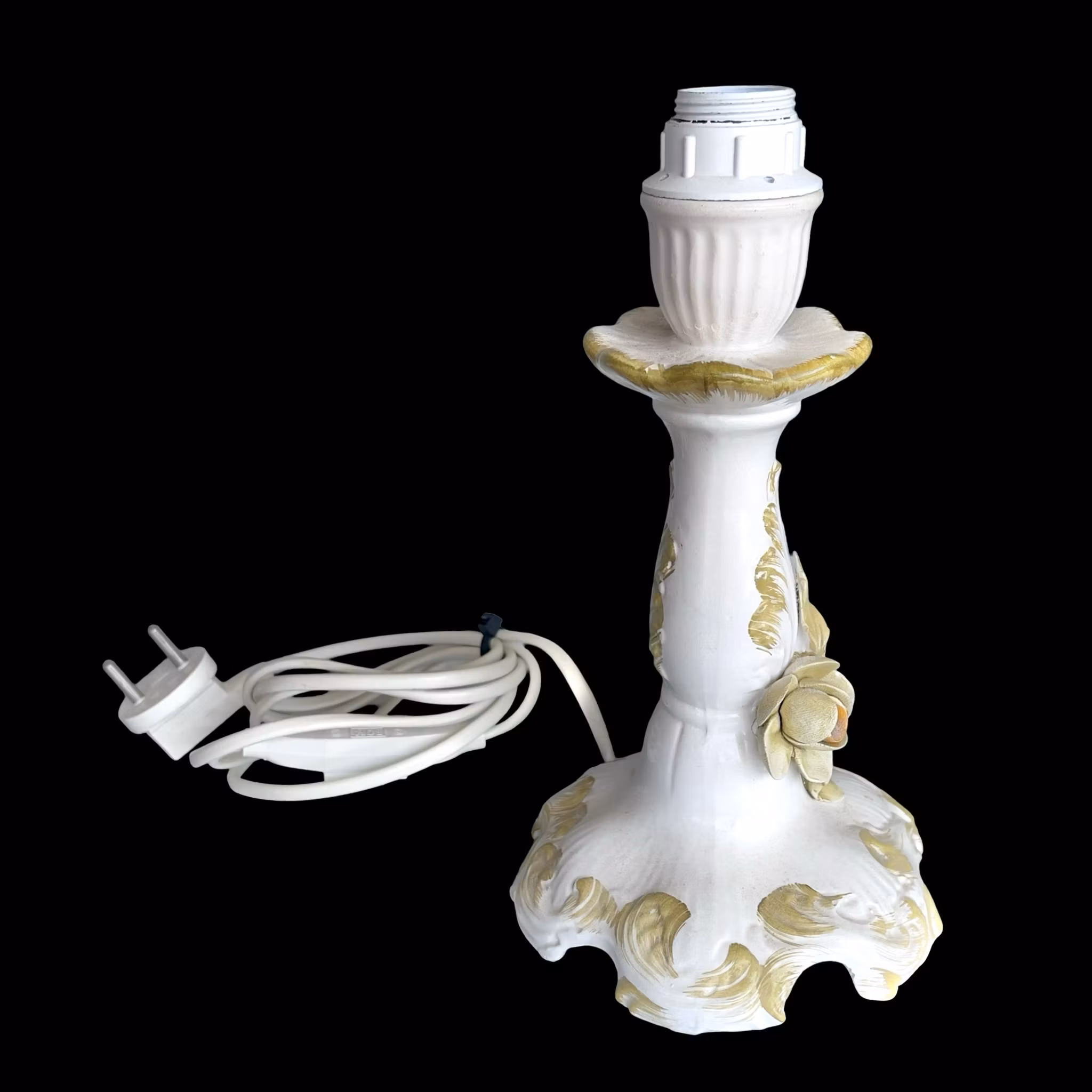 FF Pigato - Bordslampa i hand dekorerat porslin - Italien