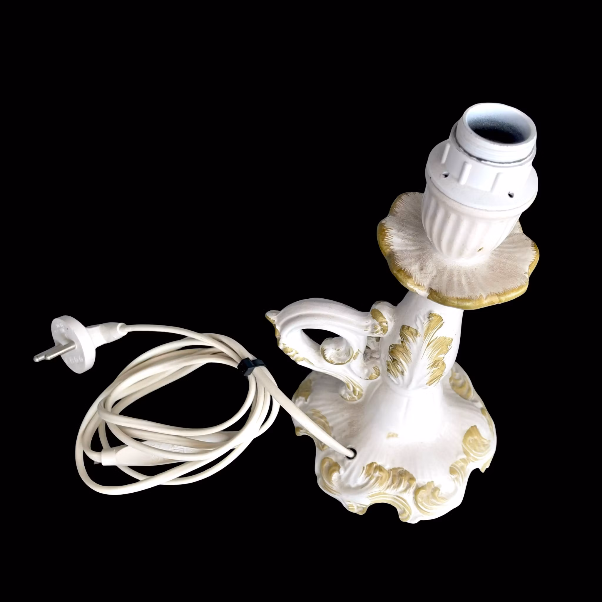 FF Pigato - Bordslampa i hand dekorerat porslin - Italien