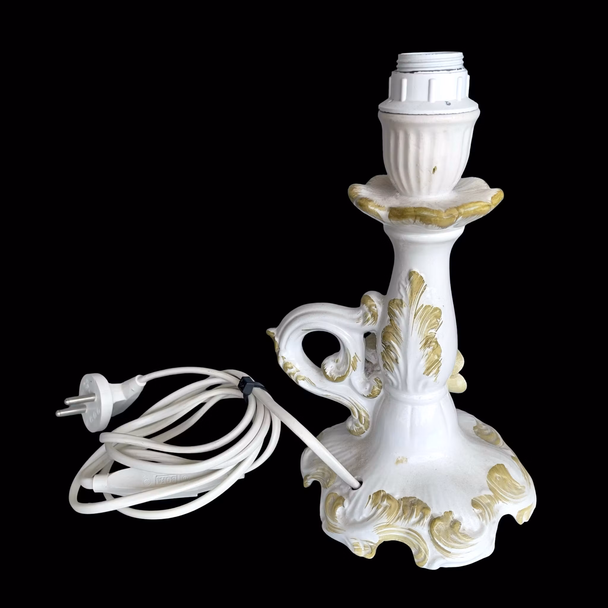 FF Pigato - Bordslampa i hand dekorerat porslin - Italien