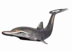 Flaskeåpner formet som en delfin - metall - retro/vintage