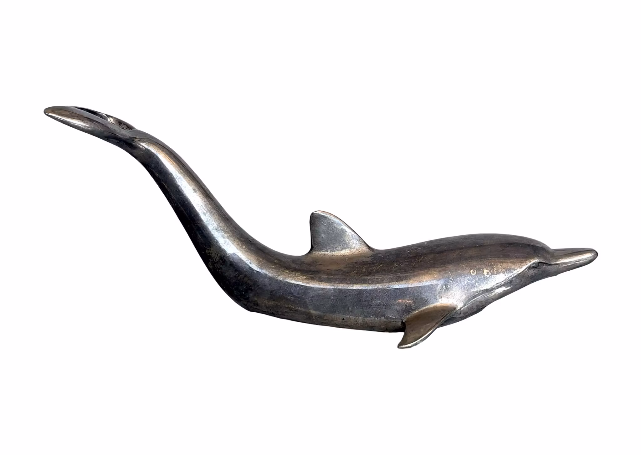 Flasköppnare i form av delfin - metall - retro/vintage