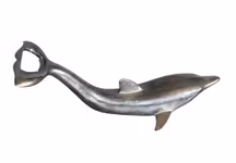 Flasköppnare i form av delfin - metall - retro/vintage