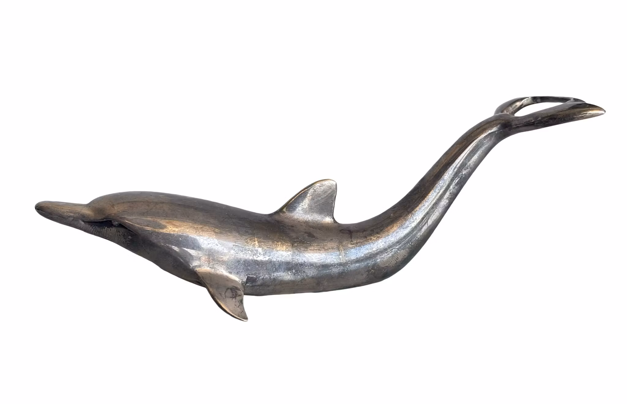 Flasköppnare i form av delfin - metall - retro/vintage