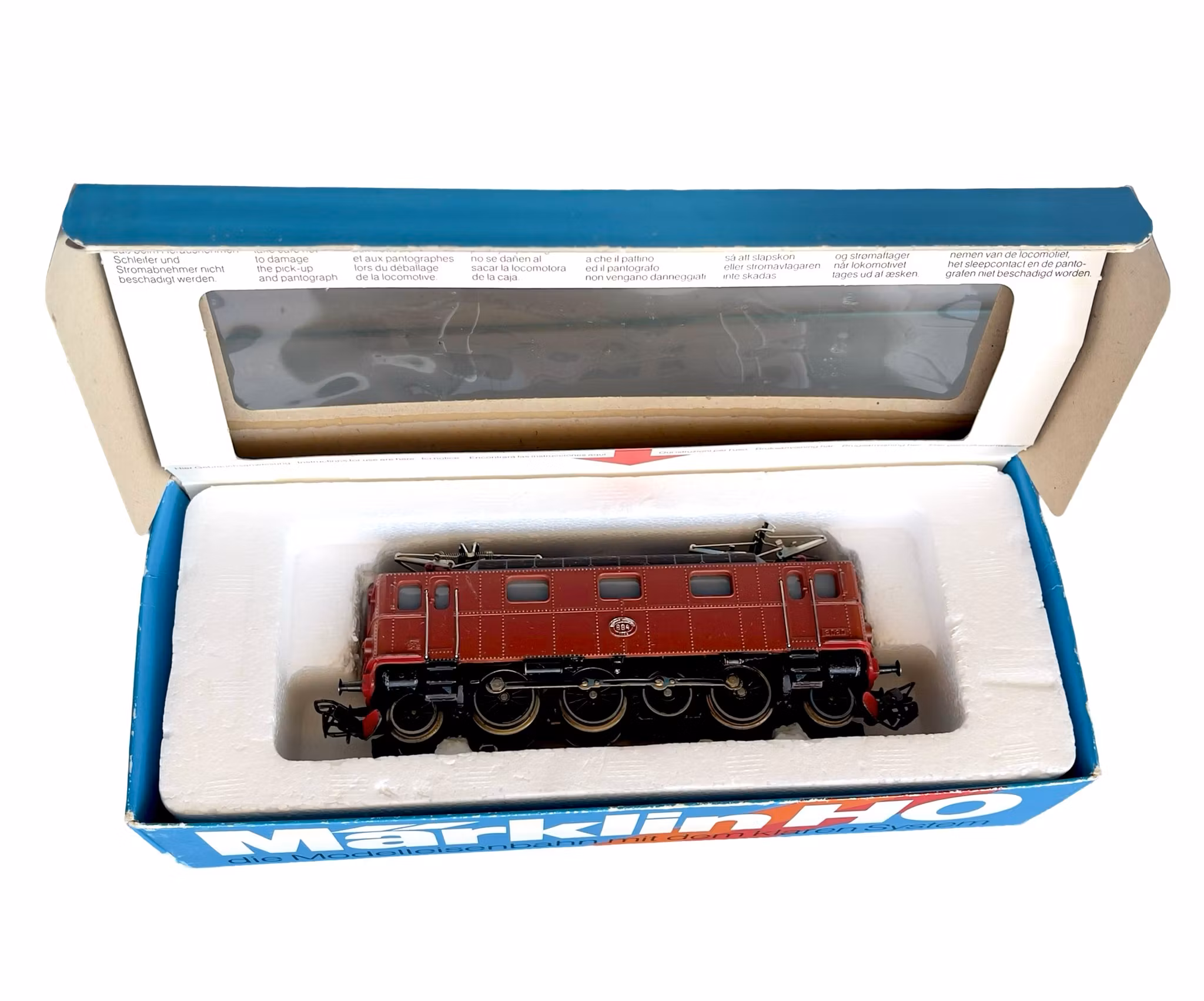 Märklin 3030 SJ Da 884 Ellok H0 - Svenskt ellok i original kartong - Analog