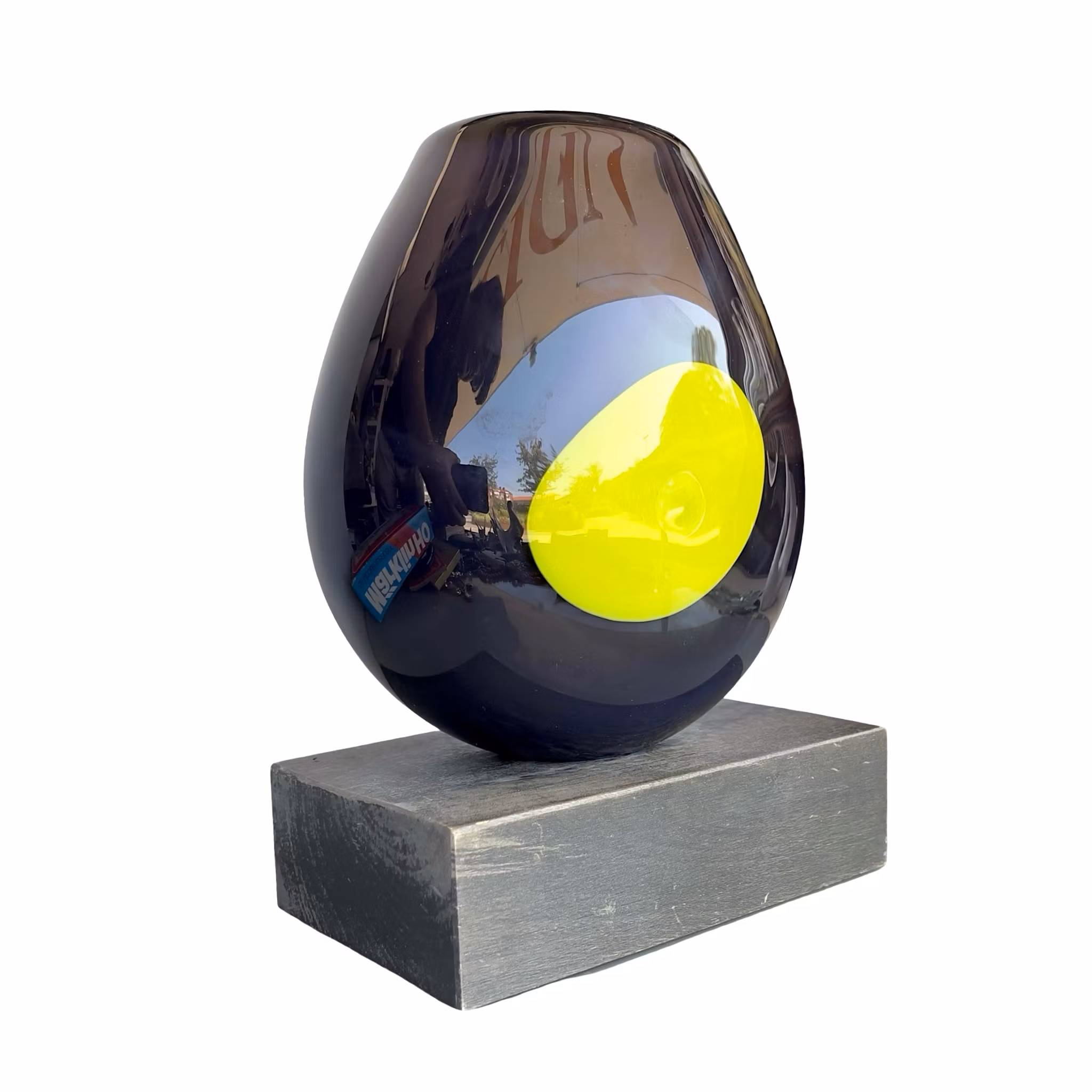 Lennart Nissmark - Sculpture en verre d'art - Atelier - Signée et datée 1991