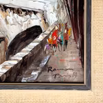 RAMON - Paris 1969 - Oljemålning på duk - Parismotiv med bro - Signerad