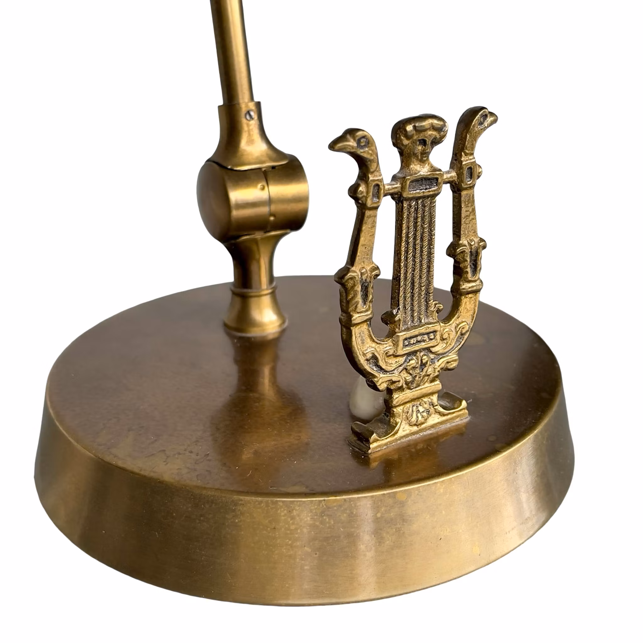 Elegant Pianolampa i empirestil - Mässing - Lyrdekor - Justerbar