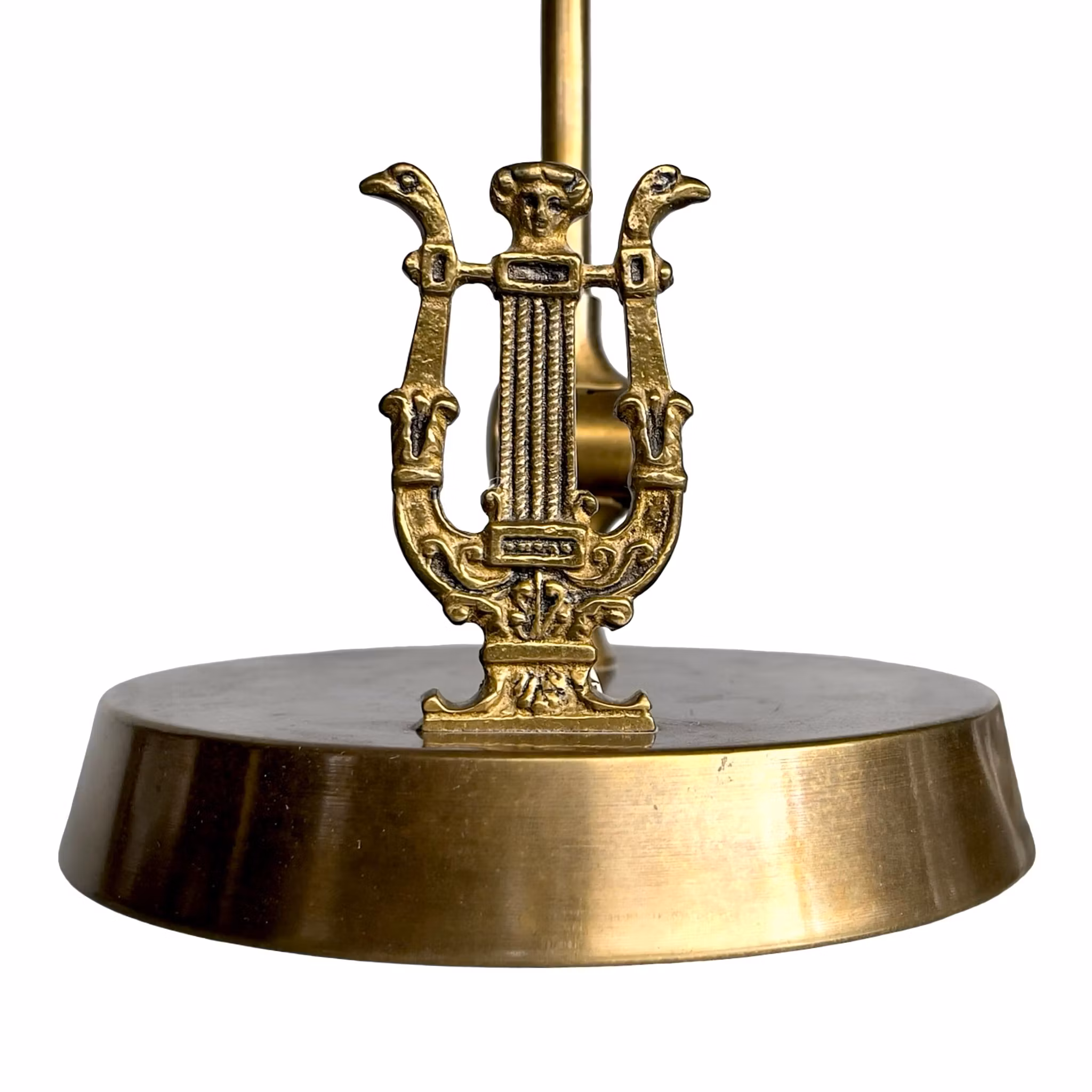 Elegant Pianolampa i empirestil - Mässing - Lyrdekor - Justerbar