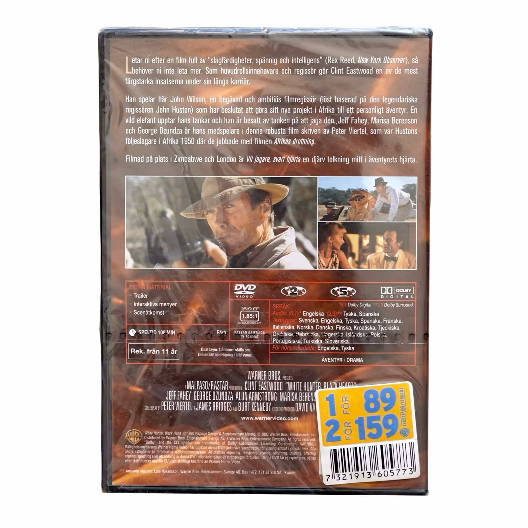 Vit jägare, svart hjärta - Clint Eastwood Collection - Inplastad DVD