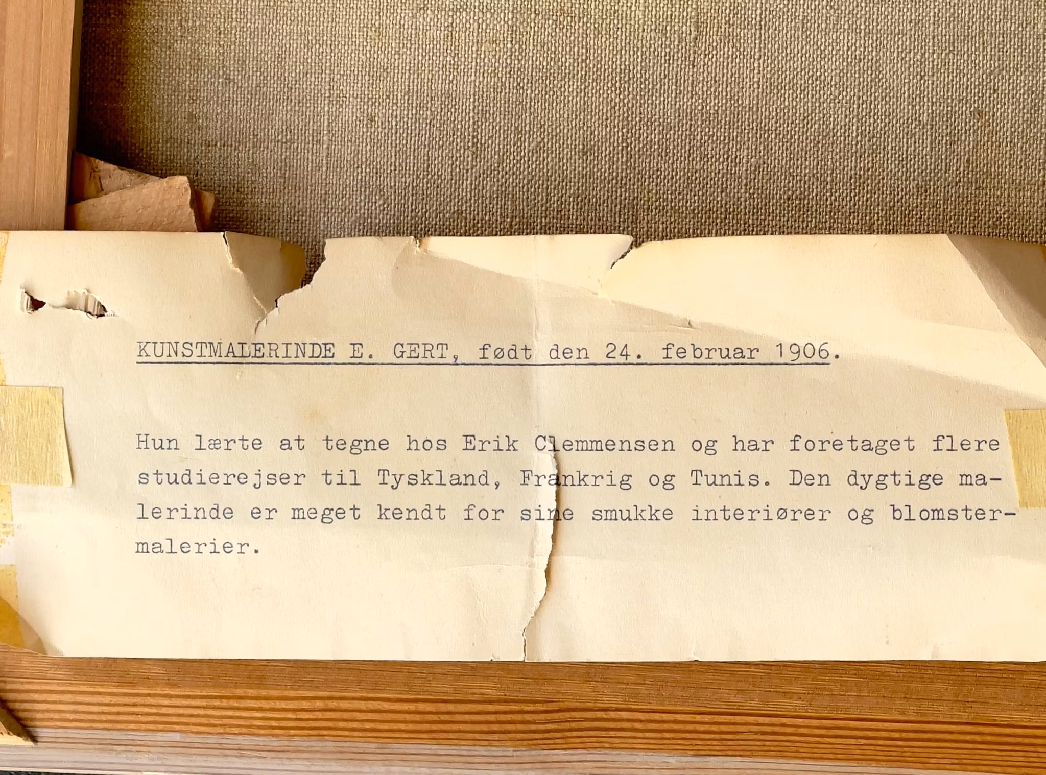 Edit Gert (1906-1983) - Blomsterstilleben med vallmo - Olja på duk - Danmark