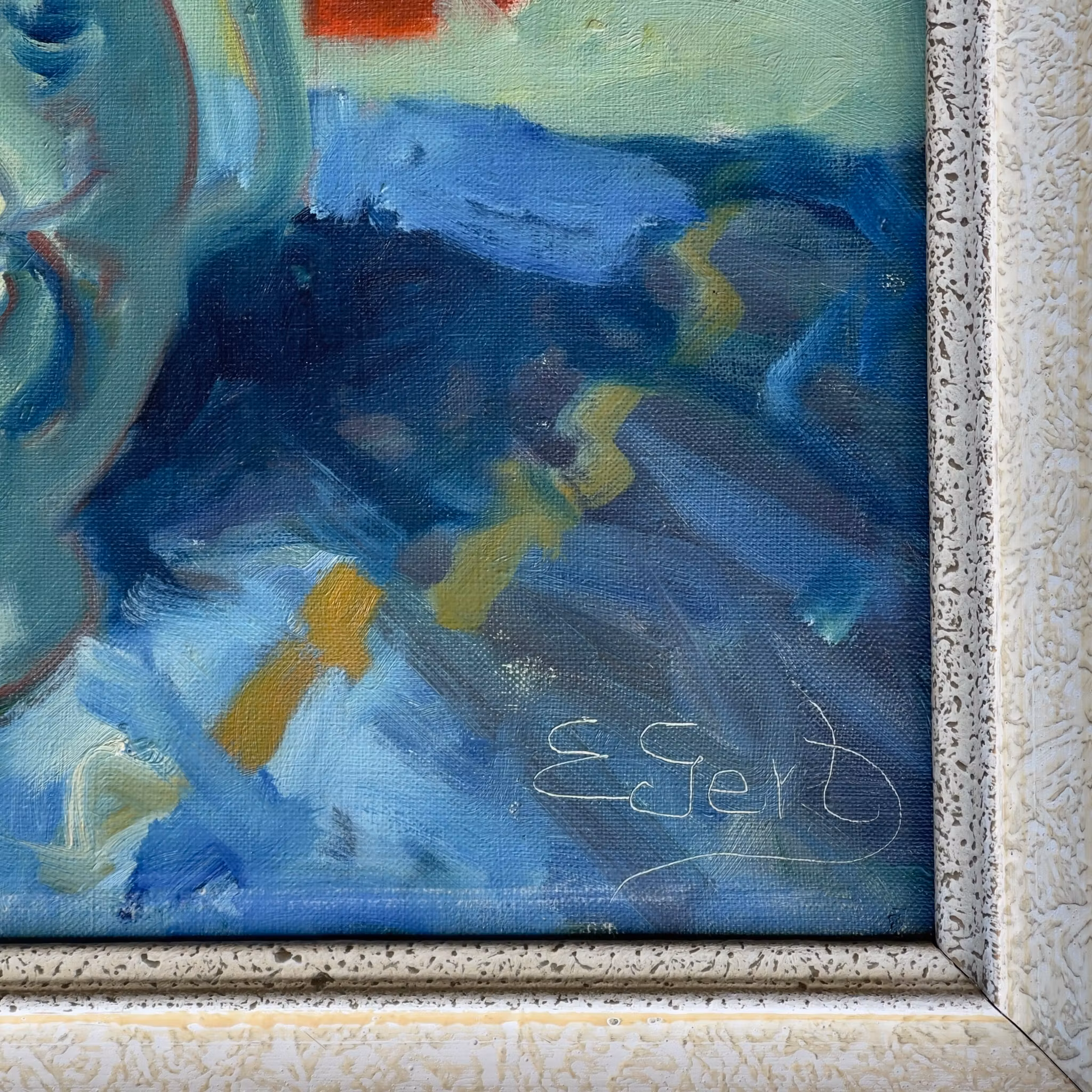 Edit Gert (1906-1983) - Blomsterstilleben med vallmo - Olja på duk - Danmark
