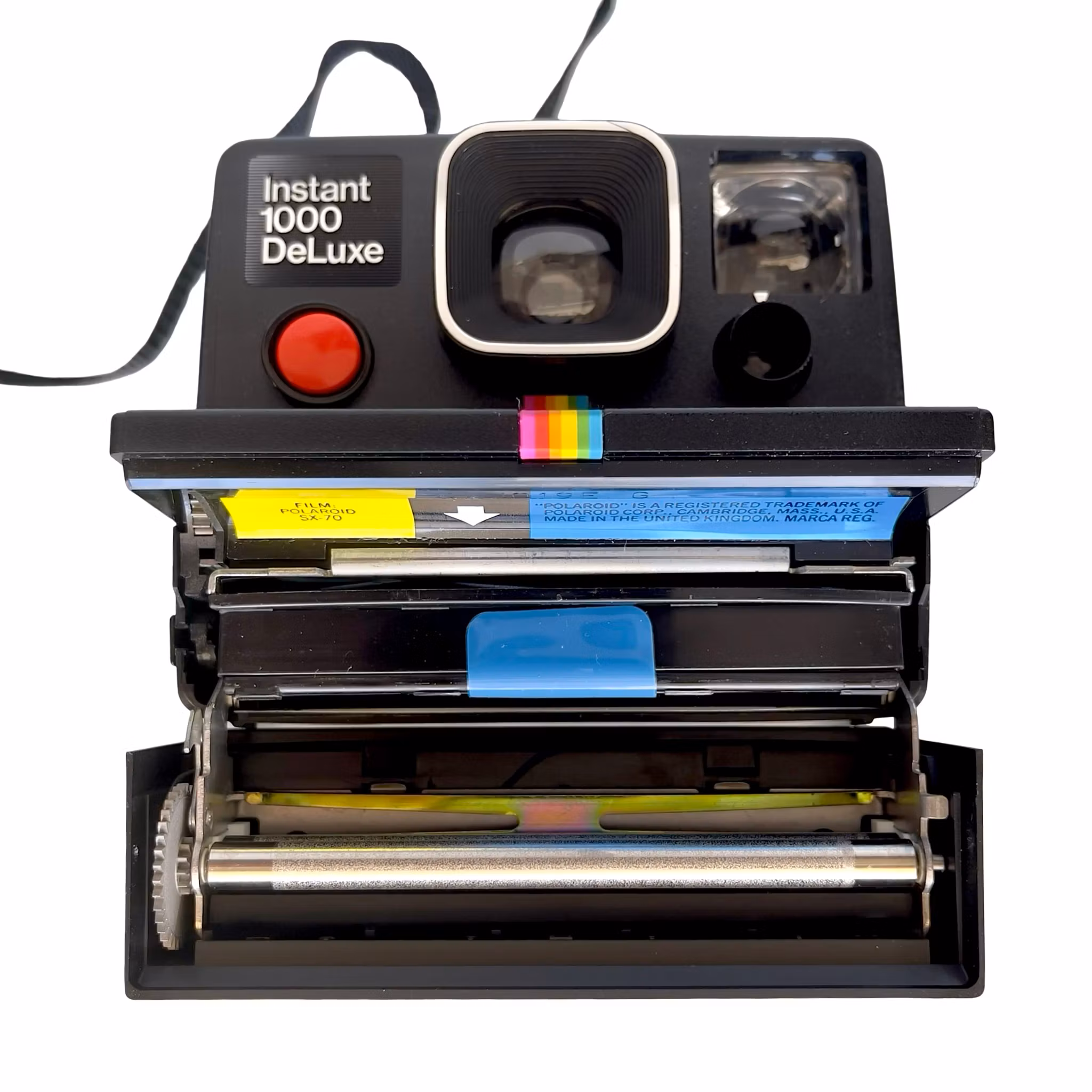 Polaroid Instant 1000 DeLuxe - Vintage Land Camera - Väska & Bruksanvisning