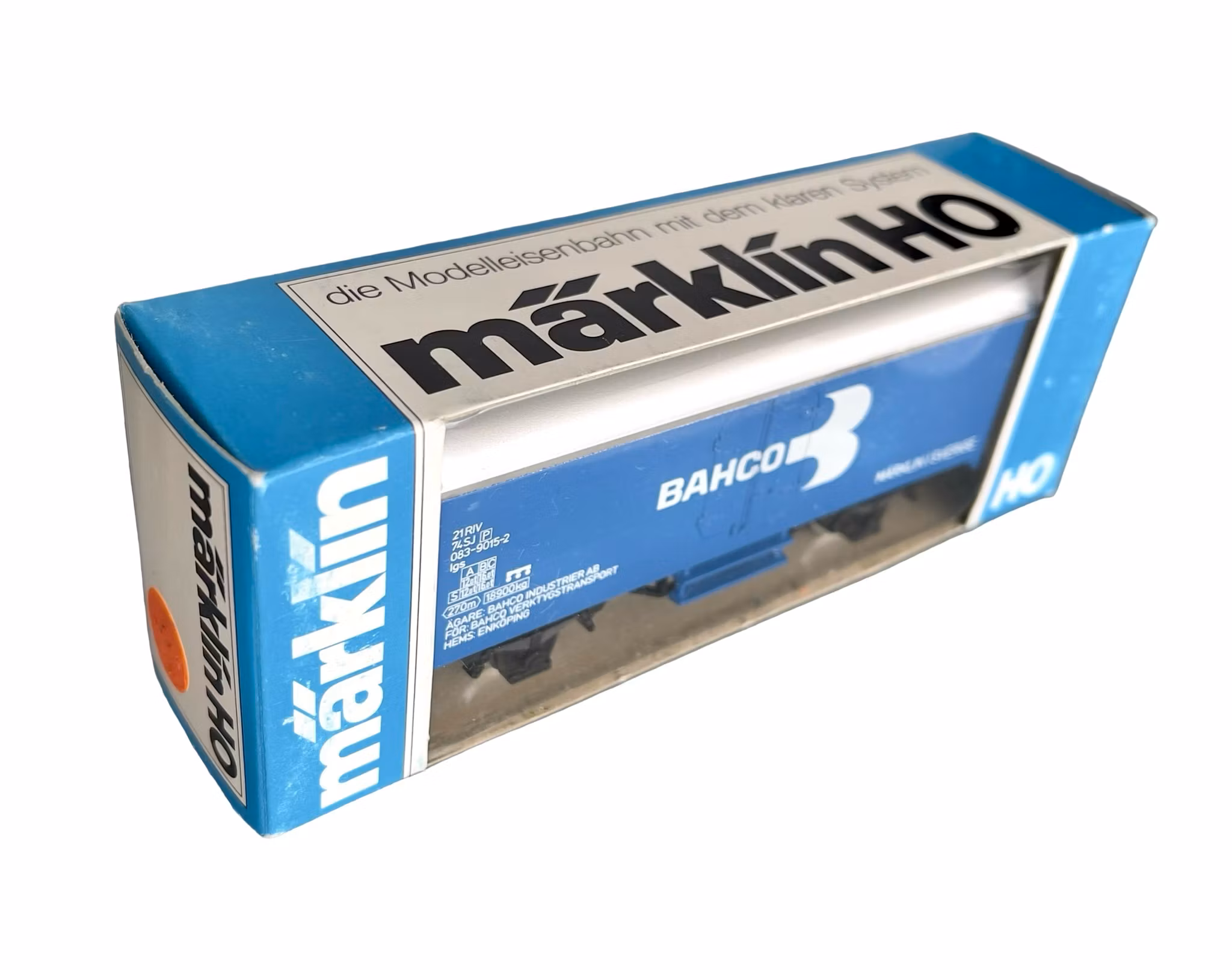 Märklin H0 godsvagn i Bahco - Märklin i Sverige - Med originalask