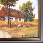 A. WESTIN - Skånegård / Landskap - Olja på duk - Signerad