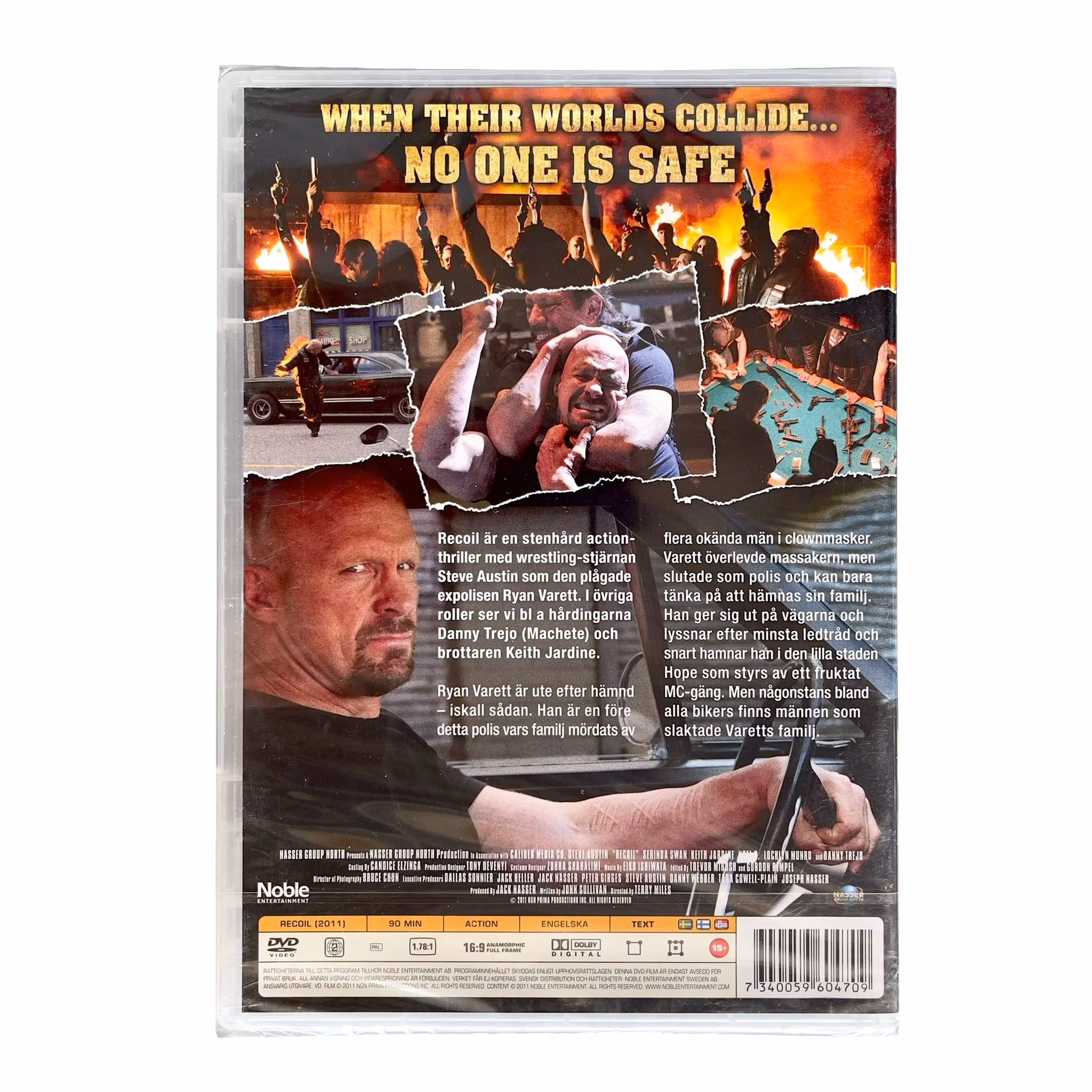 RECOIL - Steve Austin, Danny Trejo & Serinda Swan - Inplastad DVD - Action 2011