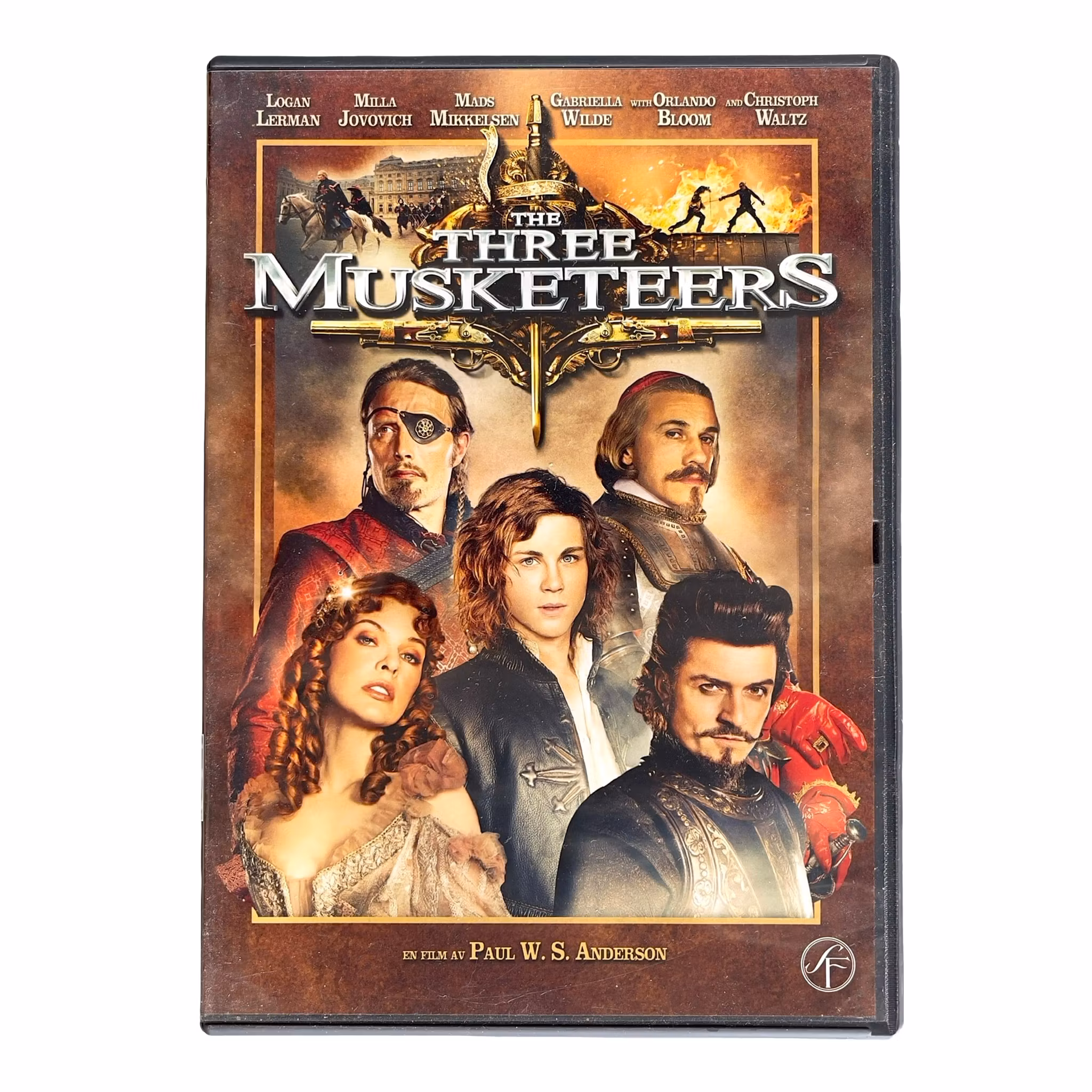 THE THREE MUSKETEERS - DVD - 2011 - Logan Lerman, Milla Jovovich, Mads Mikkelsen
