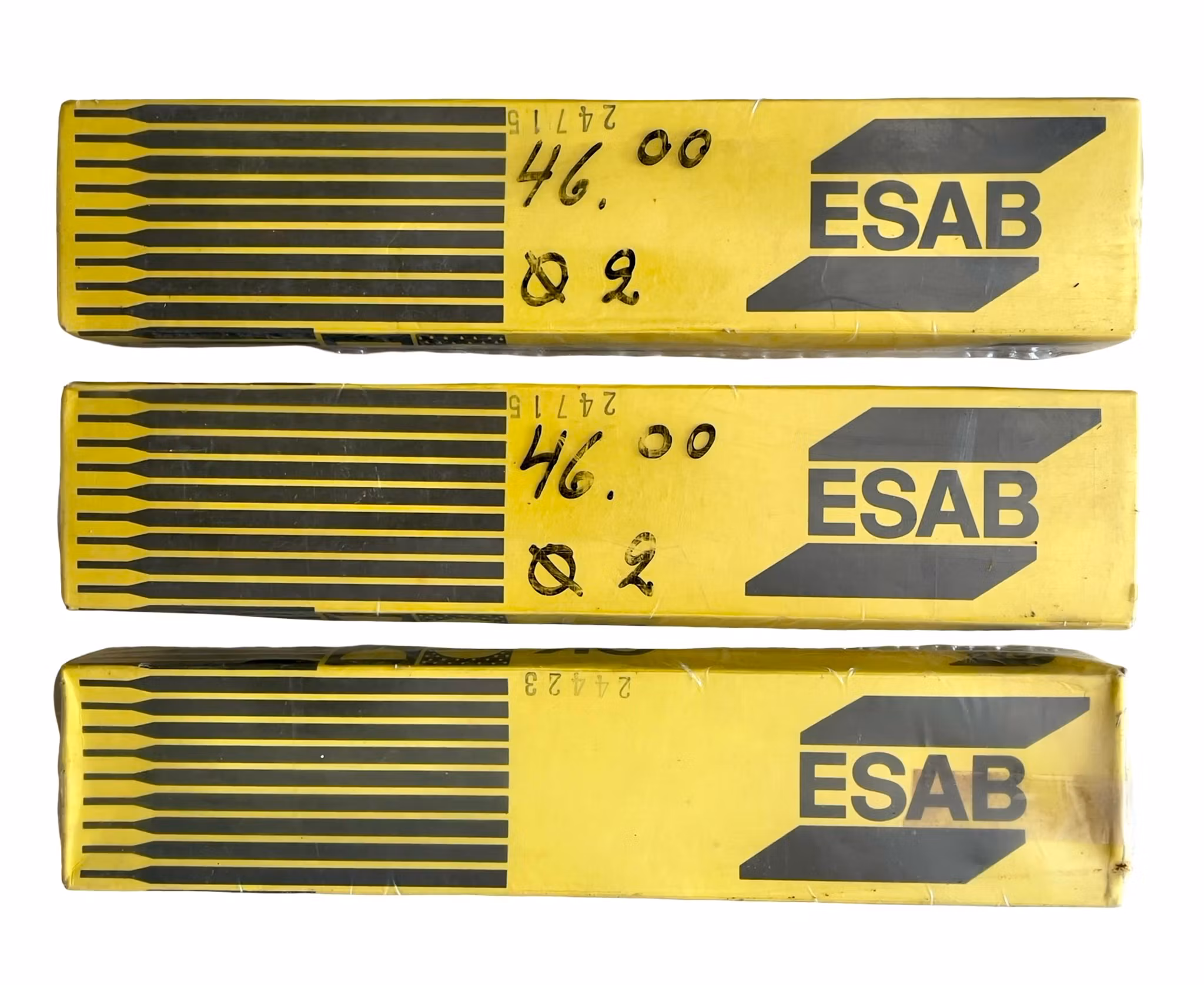 ESAB OK 46.00 svetselektroder - 3 Förpackningar - Ø 1,6 - 2,0 mm