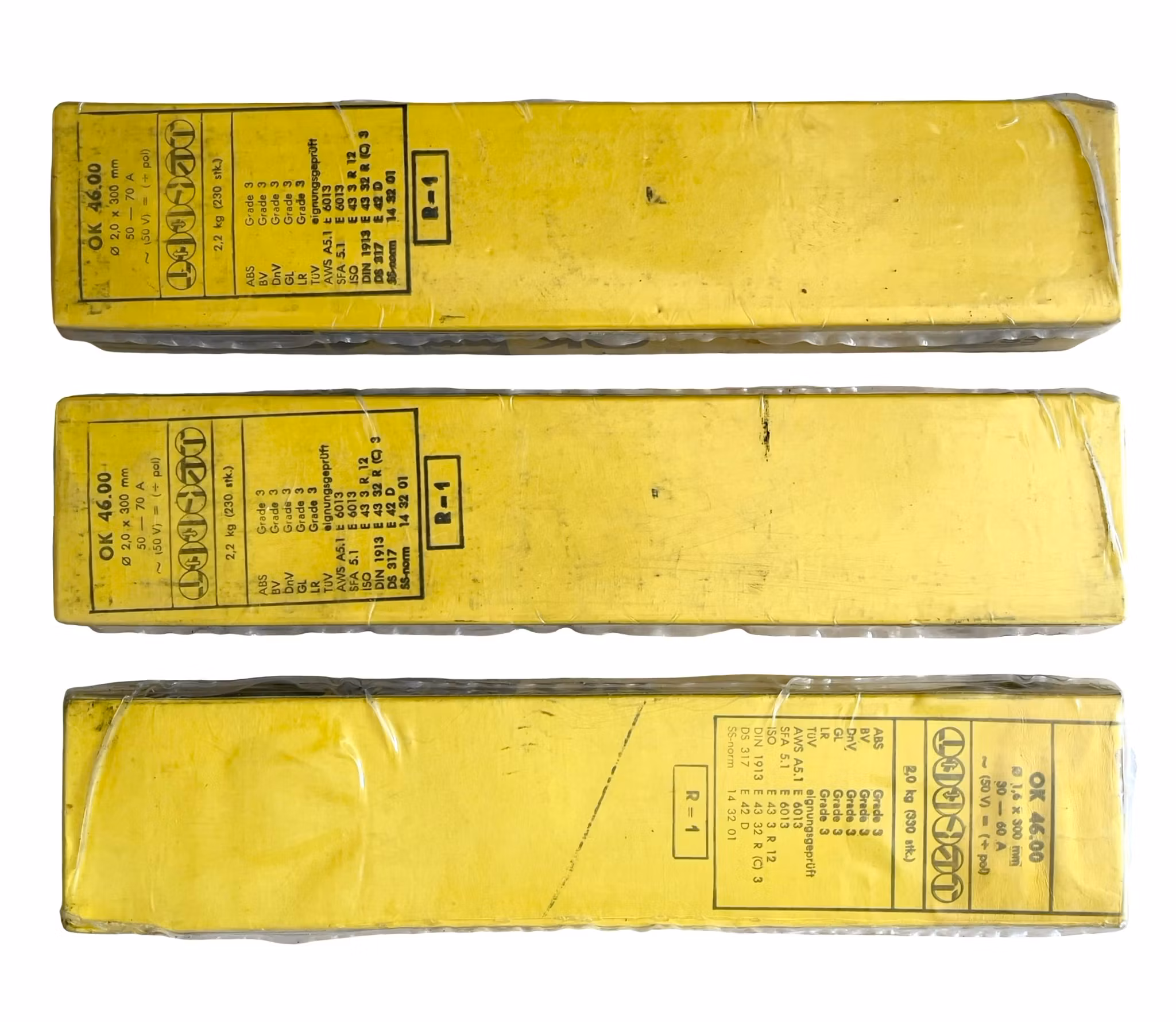 ESAB OK 46.00 svetselektroder - 3 Förpackningar - Ø 1,6 - 2,0 mm
