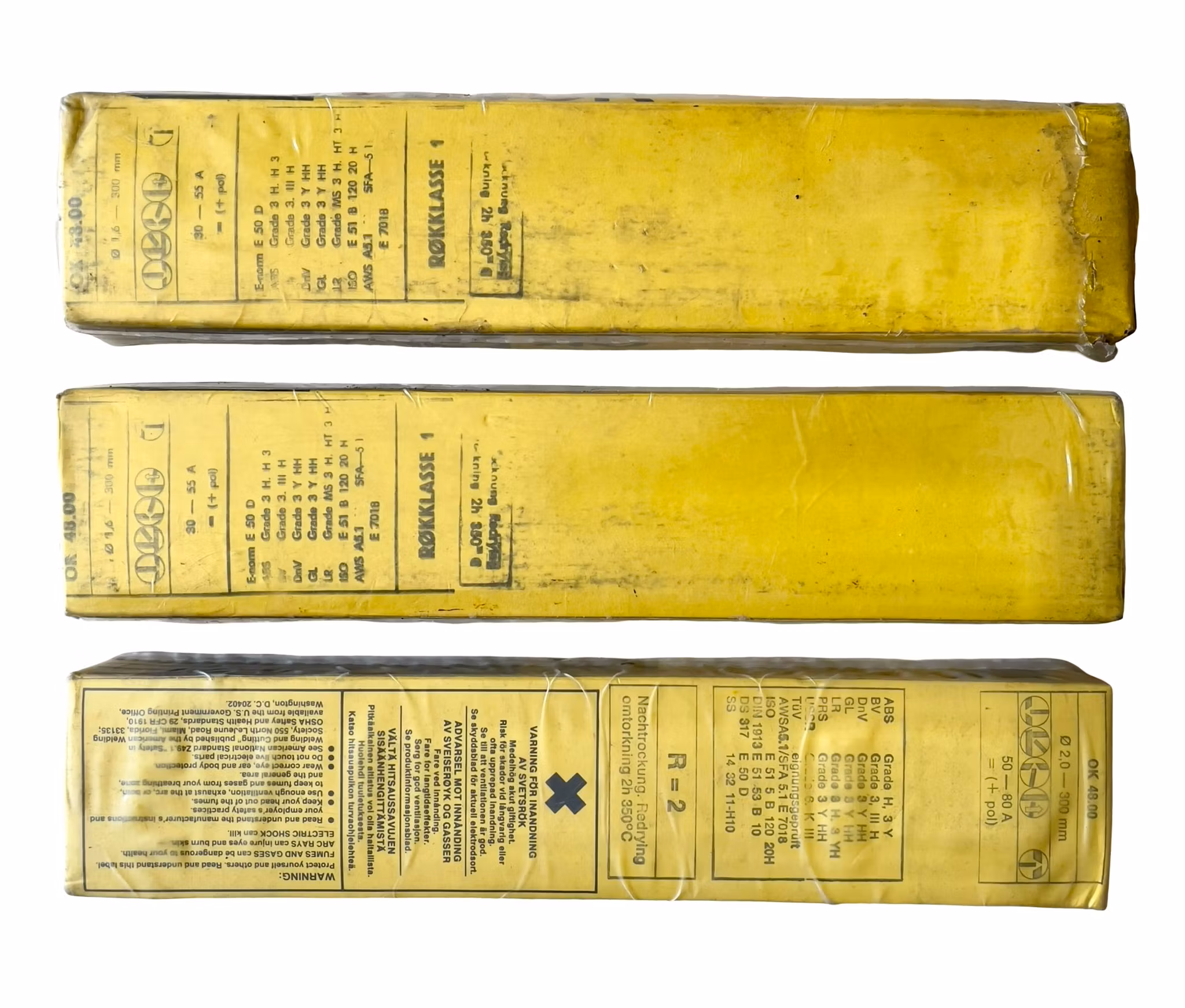 ESAB OK 48.00 svetselektroder - 3 Förpackningar - Ø 1,6 - 2,0 mm