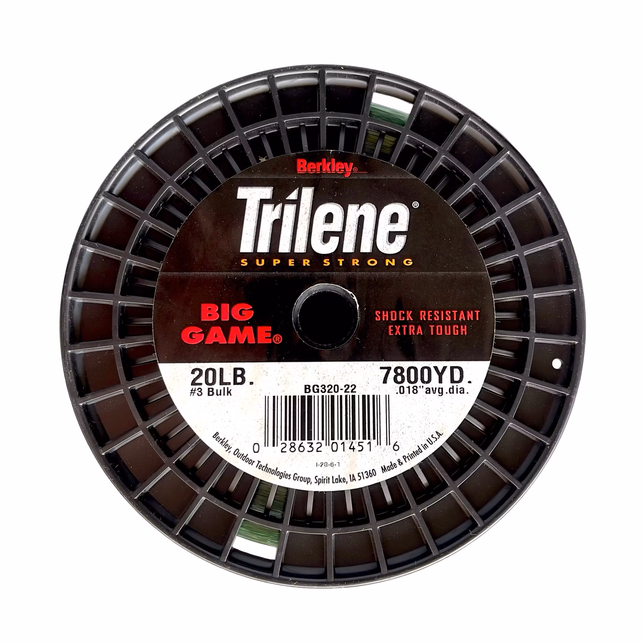 Berkley Trilene Big Game fiskelina 20 lb - 7800 yards - Stor bulkspole