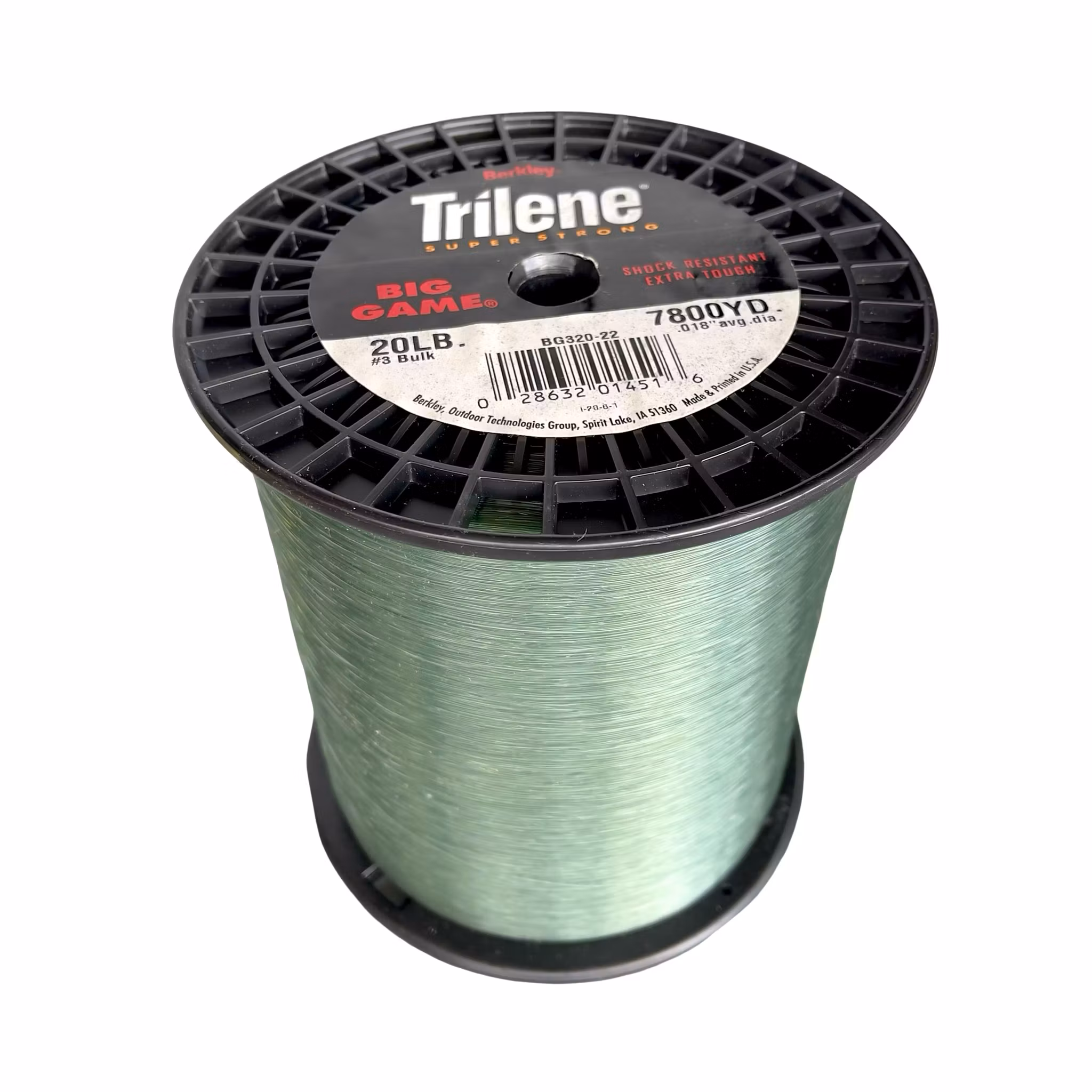 Berkley Trilene Big Game fiskelina 20 lb - 7800 yards - Stor bulkspole