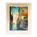 Knut Norman (1896-1977) - Oljemålning på duk - Venedig / kanalmotiv