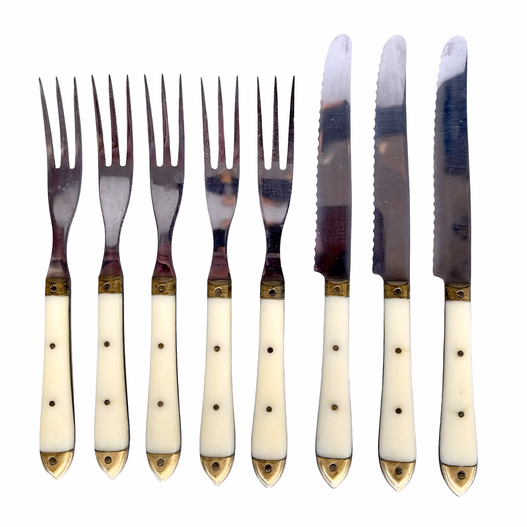 Melron - Vintage grill bestick - 8 delar - Frankrike