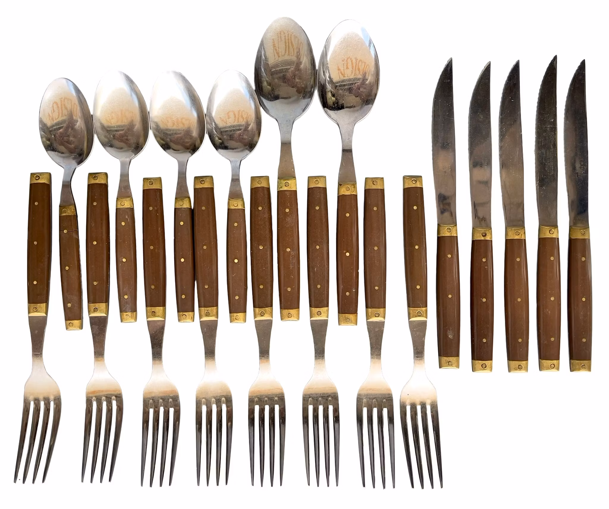 Melron - Vintage bestickset - 19 delar - Frankrike