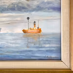 Frans Bernhard Olsson (1900-1976) - Svenska Björn - Marinmålning på pannå