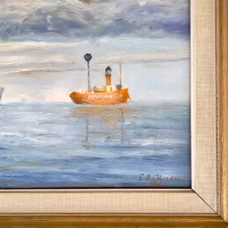 Frans Bernhard Olsson (1900-1976) – Szwedzki niedźwiedź – Obraz marynistyczny na desce