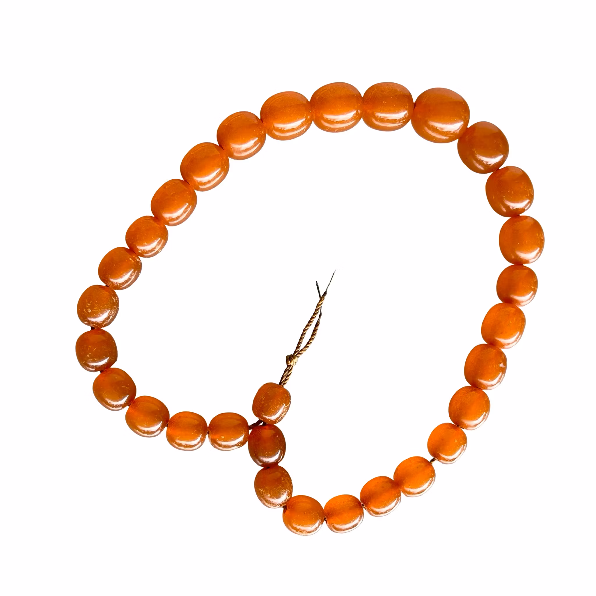 Antikt bärnsten bakelit radband/collier - Art Deco
